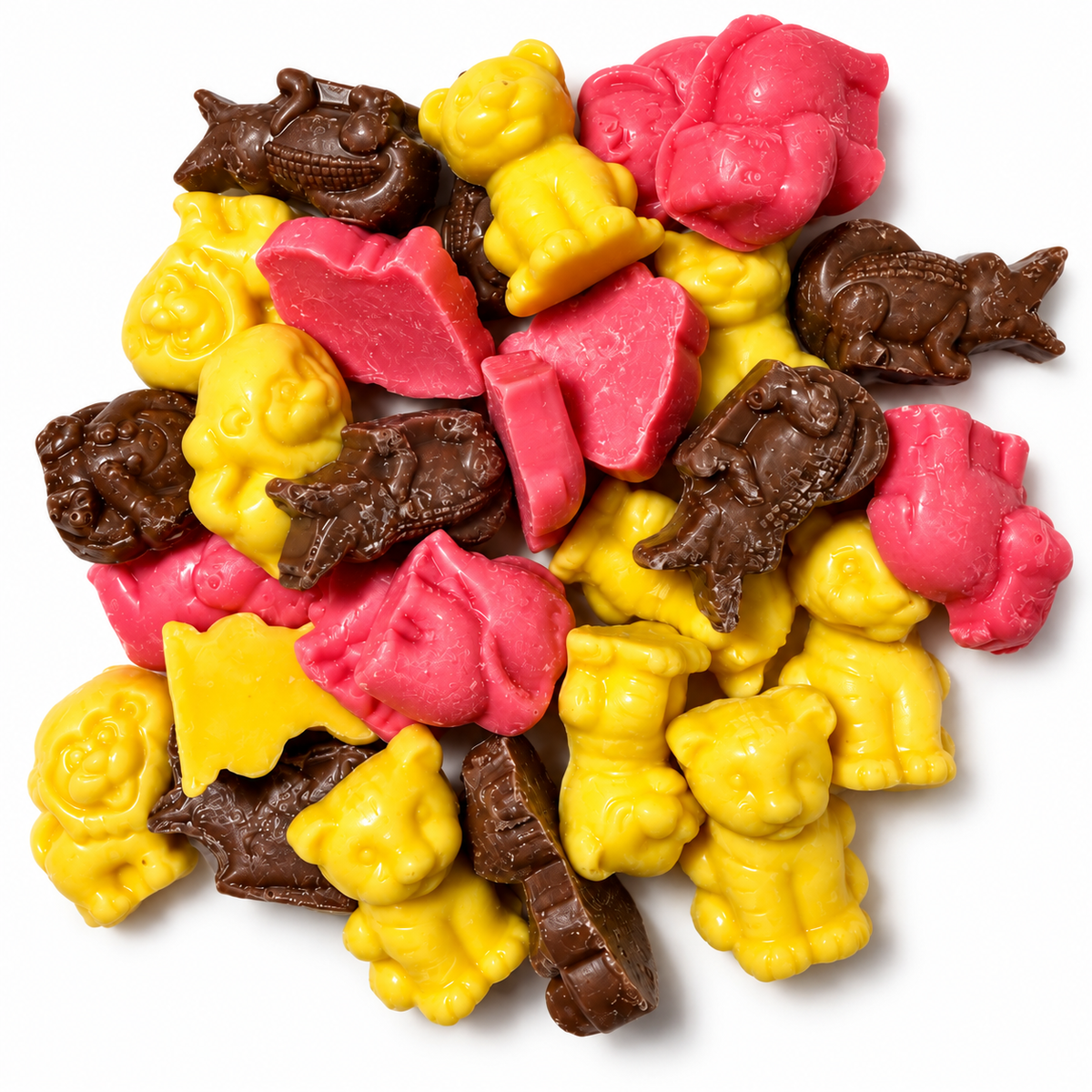 Hannah’s strawberry, chocolate and cream-flavoured animal sweets in a 1kg bag from Mambas Sweets