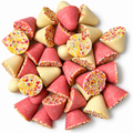 Hannah’s strawberry and cream-flavoured Spinning Tops with hundreds and thousands from Mambas Sweets